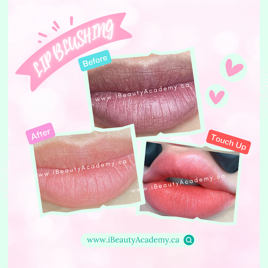 🌸 Lip Blushing, before, after and touch up