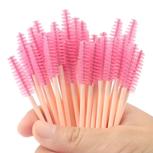 ✨ Professional Eyebrow & Eyelash Spoolie Brushes (50pcs)