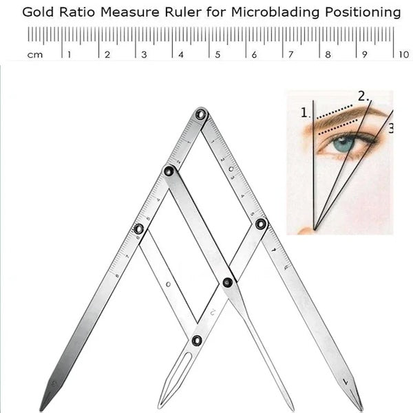 ✨  Triangle Eyebrow Measurement Ruler