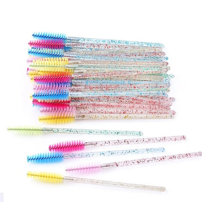 ✨ Professional Eyebrow & Eyelash Spoolie Brushes (50pcs)