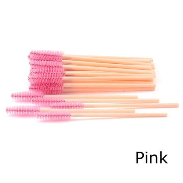 ✨ Professional Eyebrow & Eyelash Spoolie Brushes (50pcs)