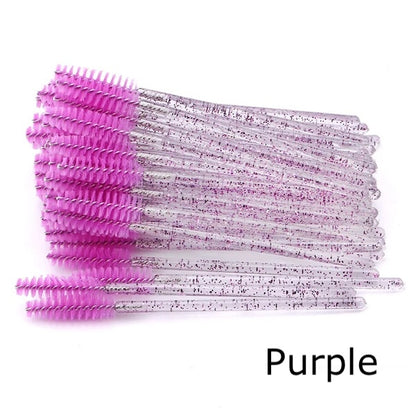 ✨ Professional Eyebrow & Eyelash Spoolie Brushes (50pcs)