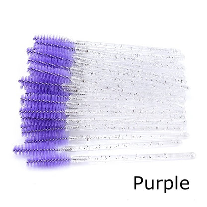 ✨ Professional Eyebrow & Eyelash Spoolie Brushes (50pcs)