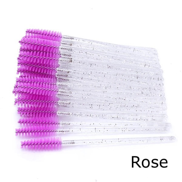 ✨ Professional Eyebrow & Eyelash Spoolie Brushes (50pcs)