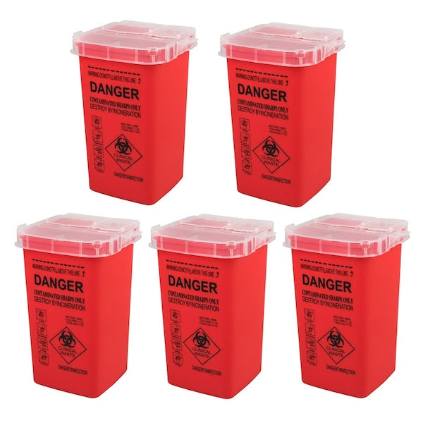 ✨ Tattoo Sharps Waste Container (1pcs / 2pcs / 5pcs)